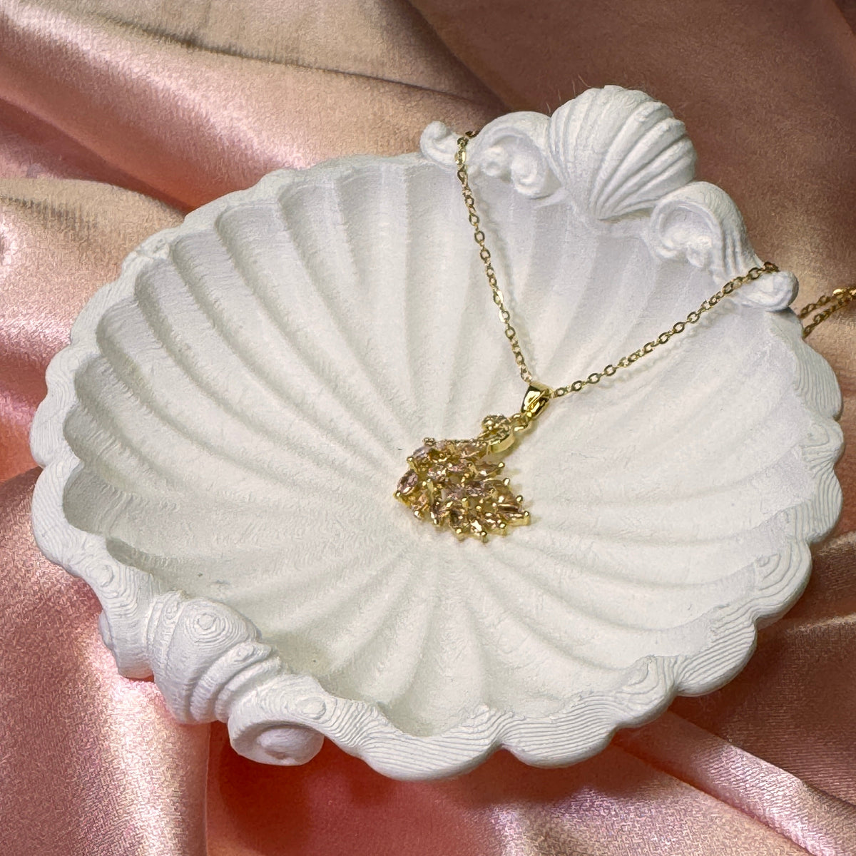 Royal Swan Pembe Zirkon Taşlı Kuğu Çelik Kolye